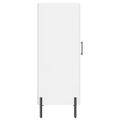 vidaXL Komoda biela 34,5x34x90 cm spracované drevo