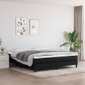 vidaXL Matrac s taštičkovými pružinami stredná tvrdosť čierny 160x200x20 cm látka
