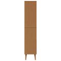 vidaXL Knižnica MOLDE 85 x 35 x 170,5 cm Borovicový masív Karamele
