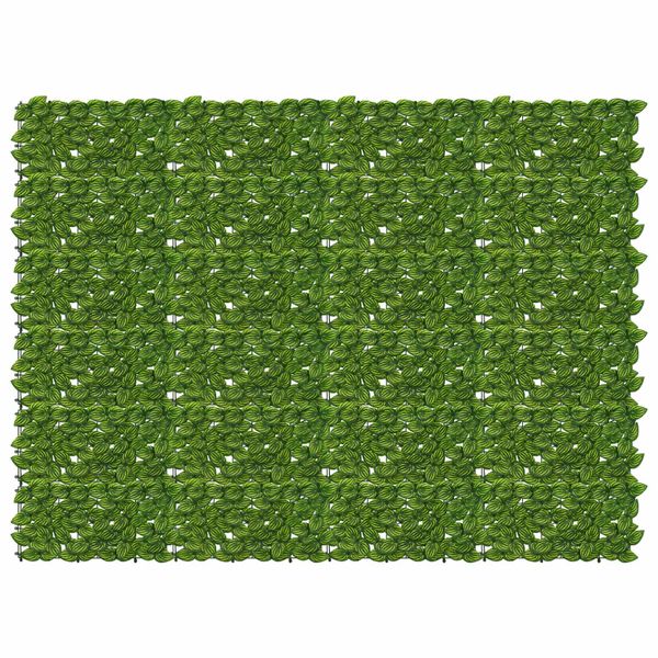 vidaXL Balkónový plôtik s listami Zelená a žltá 200 x 150 cm