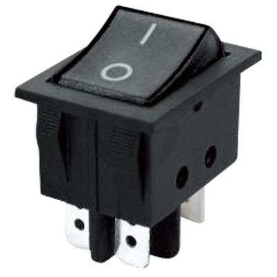 Prepínač kolískový  2pol./4pin (ON)-OFF 250V/15A