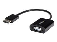 1080p 1920x1200 - Active DP to VGA (Male to Female) HD Video Converter for laptop/PC/Monitor (DP2VGA3) - Adaptér obrazovky - DisplayPort (M) do HD-15 (VGA) (F) - 10 cm - aktívny - čierna - pre P/N: DK31C3HDPD, DK31C3HDPDUE, DKM30CHDPD, DKM30CHDPDUE, SV231QDPU34K, TB32DP14