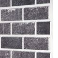vidaXL Nástenné panely 10 ks 100 x 50 cm Čierna a Šedá EPS pena