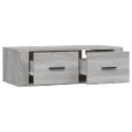 vidaXL Závesná TV skrinka sivý dub sonoma 80x36x25 cm spracované drevo