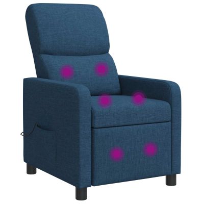 vidaXL Pohovka Modrá Látka