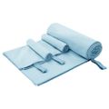 vidaXL Sada športových uterákov 3 ks Modrá 210 x 100 cm