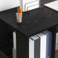 vidaXL Stôl Čierny dub Kompozitné drevo 130 x 50.5 x 75 cm