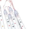 vidaXL Svetlá meteor 8 ks 50 cm farebné 288 LED vnútorné vonkajšie