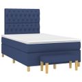 vidaXL Boxspring posteľ s matracom modrá 120x200 cm látka
