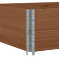 vidaXL Paletové ohrádky 2 ks hnedé 150x100 cm borovicový masív