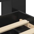 vidaXL Rám postele so skladom Čierna 120 x 190 cm Kompozitné drevo