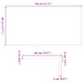 vidaXL Okenný parapet 2 ks hnedočierná 80x40x2 cm dubový masív
