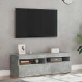 vidaXL TV skrinky s LED svetlami 2 ks betónové sivé 60x35x40 cm