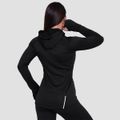 Dámska bežecká mikina 1/2 Zip Pulse Black - GymBeam, veľkosť M, veľkosť oblečenia M