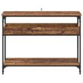 vidaXL Konzolový stôl Staré drevo 100 x 29 x 75 cm Kompozitné drevo
