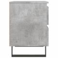 vidaXL Nočné stolíky 2 ks betónové sivé 40x35x50 cm kompozitné drevo