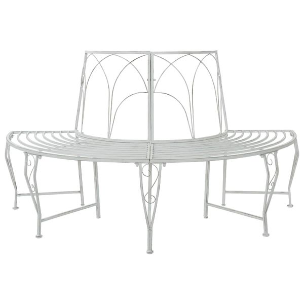 vidaXL Stromová lavička 4-Počet miest 160 x 80 x 89 cm Oceľ