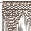 vidaXL Záclona macrame sivo-hnedá 140x240 cm bavlna