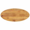 vidaXL Stolová doska 80x40x3,8 cm oválna masívny mangovník