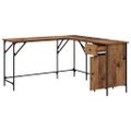 vidaXL Stôl Staré drevo Kompozitné drevo 141 x 141 x 75 cm