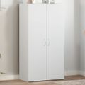 vidaXL Kartotéka biela 60x32x115 cm kompozitné drevo