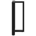vidaXL Nohy barového stola v tvare T, 2 ks, čierne, 60x35x(90-91) cm, oceľové