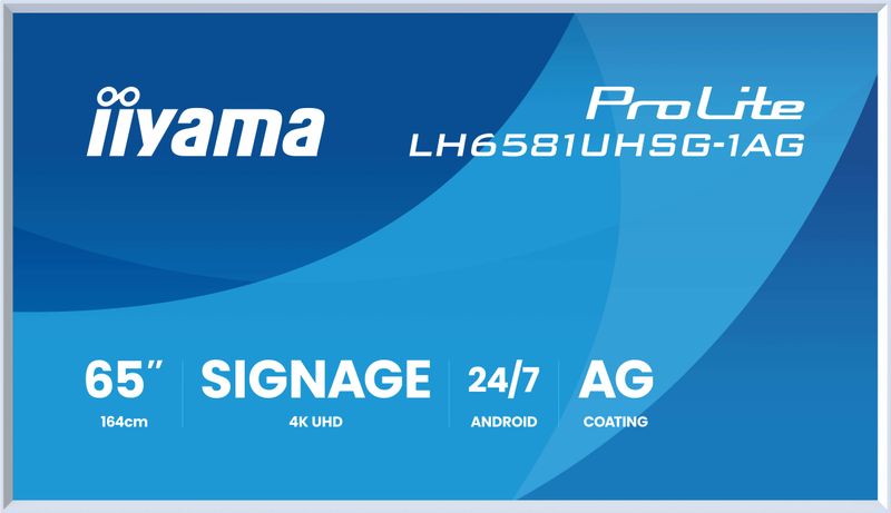65'' iiyama LH6581UHSG-1AG:VA, 4K UHD,frame