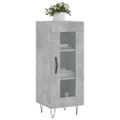 vidaXL Komoda betónovo sivá 34,5x34x90 cm spracované drevo