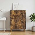 vidaXL Servírovacia skriňa Dymový dub 66 x 34,5 x 90 cm