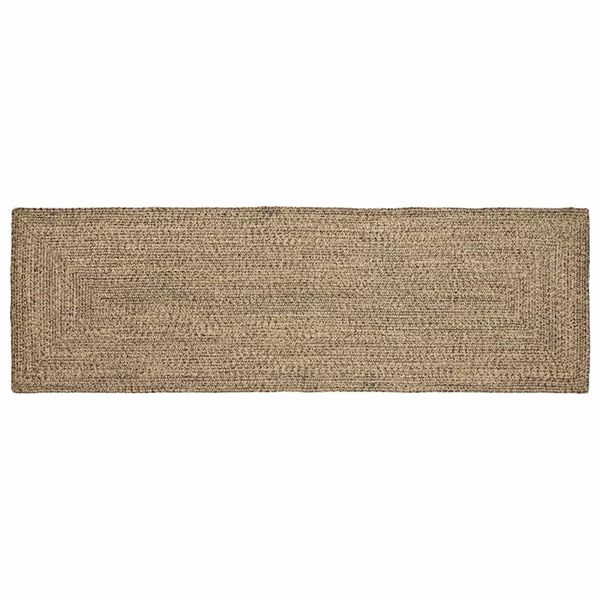 vidaXL Kusové koberce Prírodná a čierna 80 x 200 cm Juta