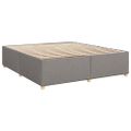 vidaXL Boxspring posteľ s matracom sivohnedý 200x200 cm látka