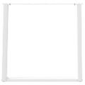 vidaXL Nohy k jedálenskému stolu v tvare U, 2 ks, biele, 70 x (72-73) cm, oceľové