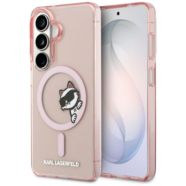 Karl Lagerfeld puzdro IML Peekaboo Choupette MagSafe pre Samsung Galaxy S26 ružová
