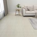 vidaXL Podlahové dosky Krémovo biela 5,11 m² 55 ks PVC