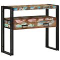 vidaXL Konzolový stôl 90 x 33 x 75 cm Masívne obnovené drevo
