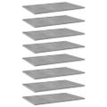 vidaXL Prídavné police 8 ks, betónovo sivé 60x40x1,5 cm, drevotrieska