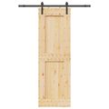 vidaXL Posuvné dvere NARVIK 70 x 210 cm (152,5 cm) Prírodná a čierna