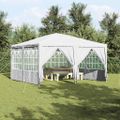 vidaXL Párty stan Biela 400 x 400 x 266 cm Polyetylén
