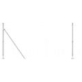 vidaXL Zvarené drôtené pletivo s betónovým základom 25 x 1,2 m