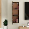 vidaXL TV skrinka dymový dub 30,5x30x90 cm spracované drevo