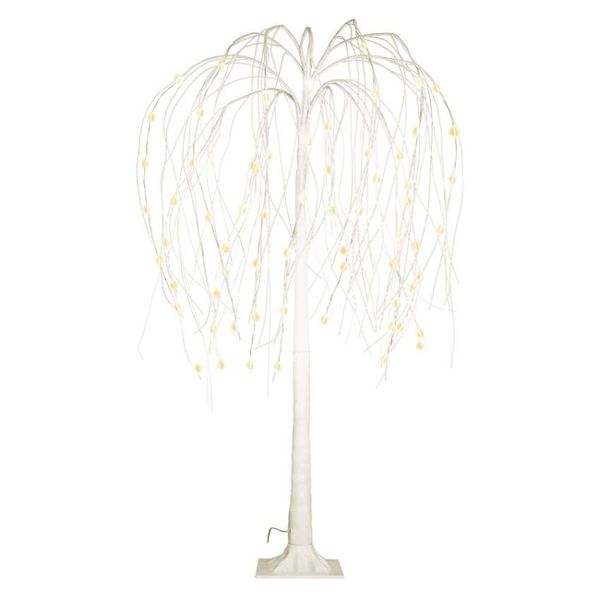 LED svietiaci stromček, 120 cm, vonk. a vnút., teplá biela