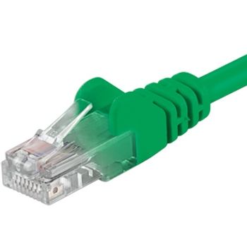 Patch kábel UTP RJ45-RJ45 level CAT6, 0,25 m, zelená