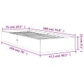 vidaXL Posteľ bez matraca voskovo hnedá 75x190 cm masívna borovica