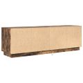 vidaXL TV skrinka s LED svetlami dymový dub 160,5x41x50 cm