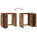 vidaXL Kabinet na práčku Staré drevo 87 x 60 x 89 cm Kompozitné drevo