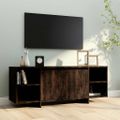 vidaXL TV skrinka hnedý dub 130x35x50 cm drevotrieska