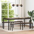 vidaXL lavička Dymová dub 160 x 35 x 45 cm Kompozitné drevo