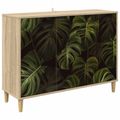 vidaXL Servírovacia skriňa ELBURG Sonoma 102 x 33 x 75 cm