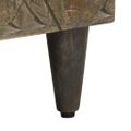vidaXL TV skrinka, čierna 80x33x46 cm, mangový masív