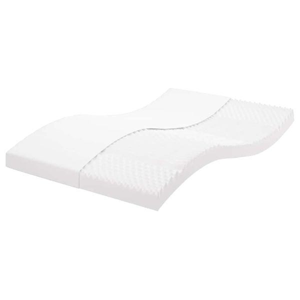 vidaXL Penový matrac biely 120x210 cm 7 zón tvrdosť 20 ILD